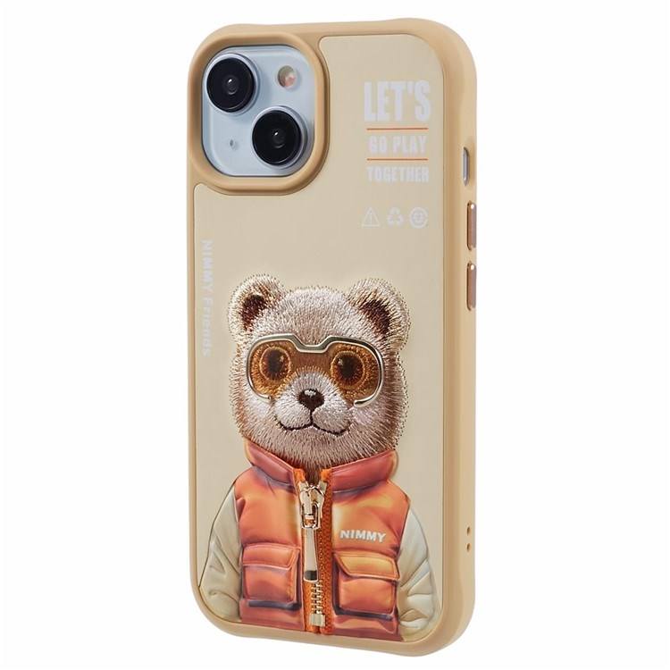 Cantabay Premium Cartoon Embroidery Phone Case (Nimmy edition) For Iphone 13 14 15 Pro plus max