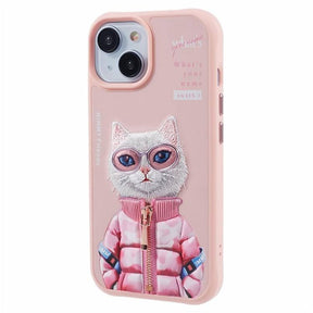 Cantabay Premium Cartoon Embroidery Phone Case (Nimmy edition) For Iphone 13 14 15 Pro plus max